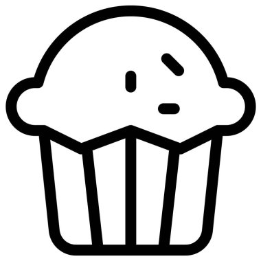 Kek tatlı çizgisi simgesi