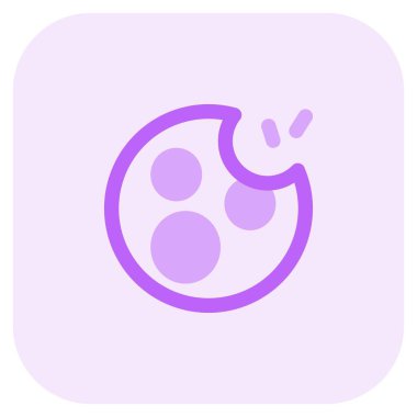 Isırılmış samur çizgisi vektör çizimi