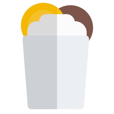 Granita dondurma çizgisi simgesi