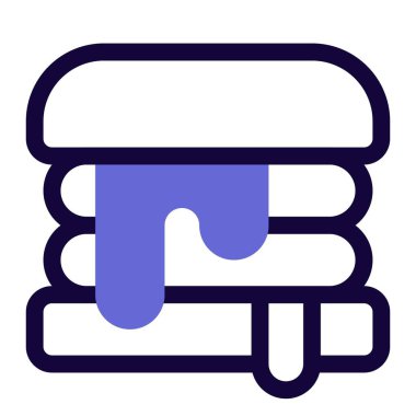 Lezzetli fırında peynirli hamburger..