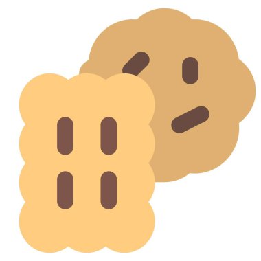 Smakager çerezleri hafif vektör çizimi