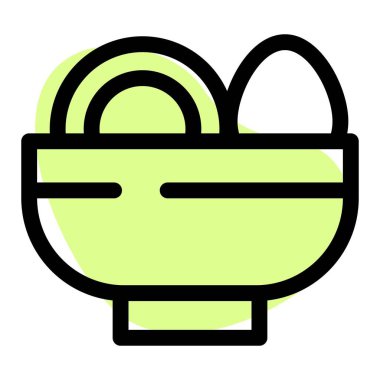 Yumurtalı taze ramen.