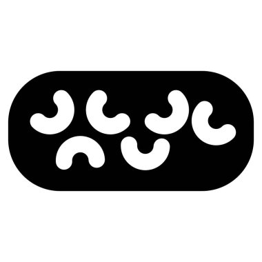 Çıtır çıtır eklemeler ana hatlı vektör simgesi