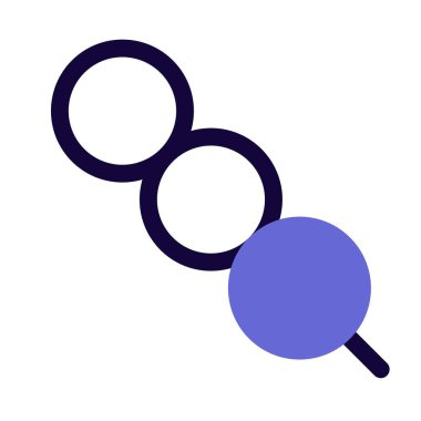 Yumuşak dango çizgi simgesi vektörü