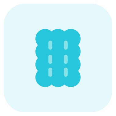 Smakager bisküvi çizgi vektör çizimi