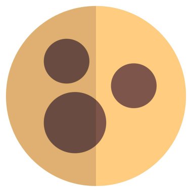 Lezzetli samur çerez ana hatları vektör çizimi