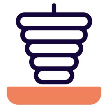 Shawarma için ızgara et.