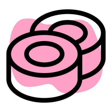 Suşi dürümleri aperatif olarak servis edilir.