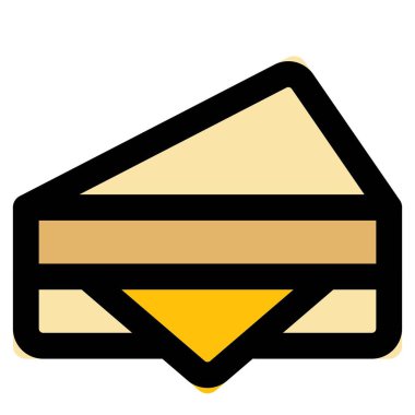 Akşam yemeği olarak çift peynirli sandviç.