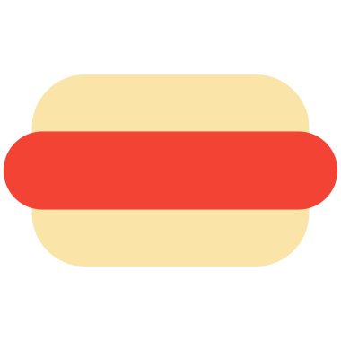 Dilimlenmiş ekmeğin içinde haşlanmış sosis..