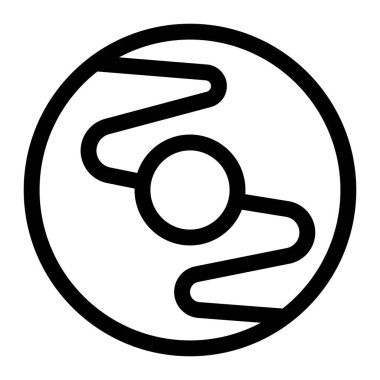 Lezzetli ciambella ışık vektör simgesi