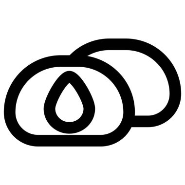 Doldurulmuş daifuku ışık simgesi vektörü