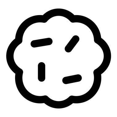 Çıtır kurabiye ışık vektör simgesi