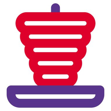 Shawarma için ızgara et.