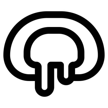 Manju tatlı taslak simgesi seti