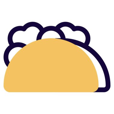 Aperatif olarak sunulan gevrek, lezzetli tako.