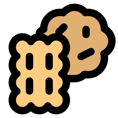 Smakager çerezleri hafif vektör çizimi