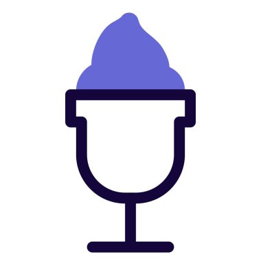 Milkshake içecek hafif simgesi seti