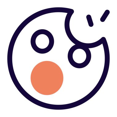 Isırılmış samur çizgisi vektör çizimi