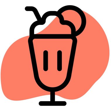 Cam dış hatlı vektör simgesi içindeki Granita