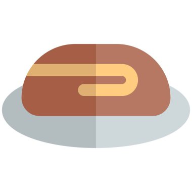 Elmalı turta dilimi ışık simgesi vektörü