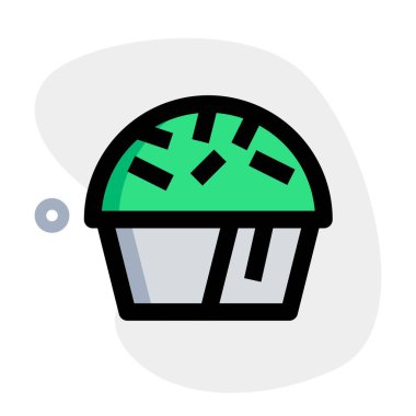 Çörek tatlısı taslak simgesi seti