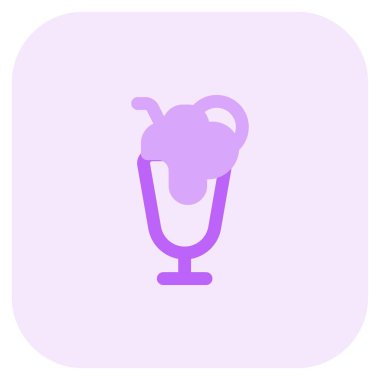 Granita dondurma çizgisi vektör simgesi