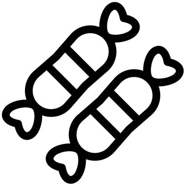 Tatlı şekerler hafif vektör simgesi