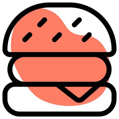 Gevrek köfte, susamlı tost ekmeğine doldurulmuş..