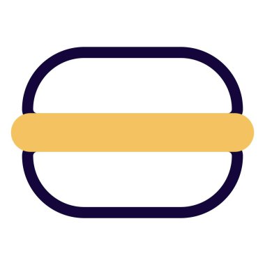 Karamelleştirilmiş alfajor ana hat vektör simgesi