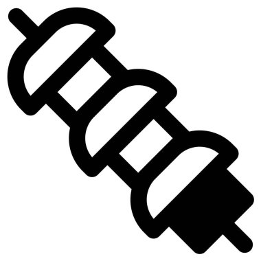 Spiedini di anguilla yemek için ızgara