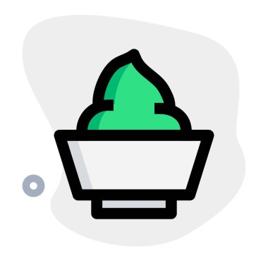 Lezzetli yoğurt hafif vektör çizimi