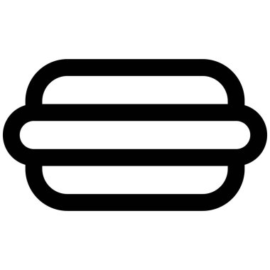 Dilimlenmiş ekmeğin içinde haşlanmış sosis..