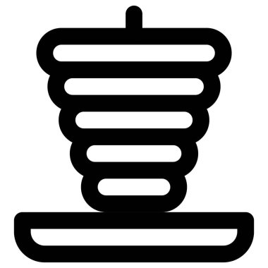 Shawarma için ızgara et.