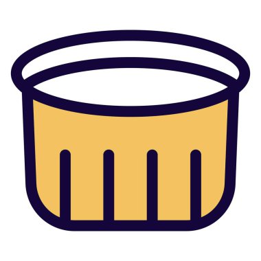 Çikolatalı sufle hafif vektör simgesi