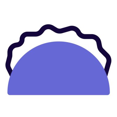 Lezzetli dolmalarla doldurulmuş Meksika tacosu.