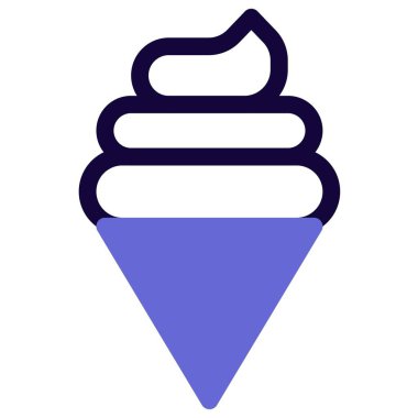 Dondurma ana hatları simgesi seti