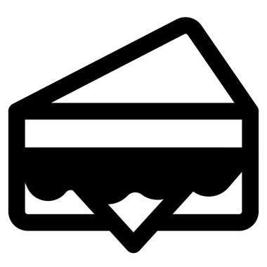 Akşam yemeği için lezzetli sandviç dilimi.