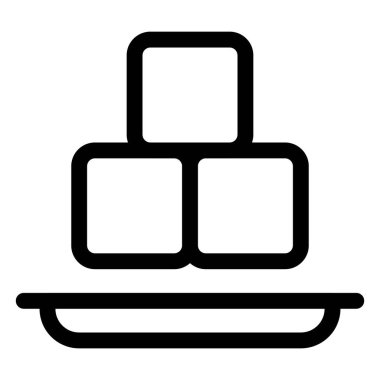 Tepside servis edilen tofu dilimleri.