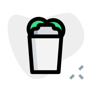 Granita dondurma çizgisi simgesi