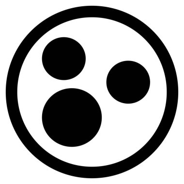 Lezzetli samur çerez ana hatları vektör çizimi