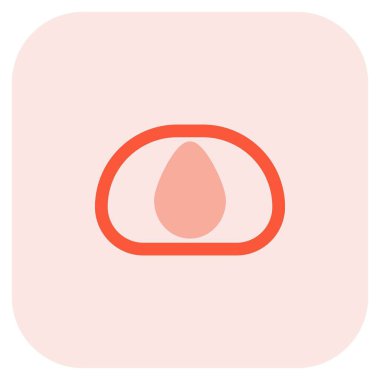 Tatlı daifuku çizgi simgesi vektörü