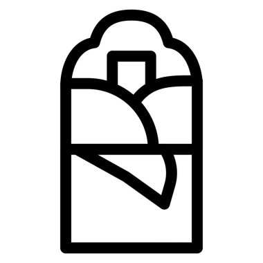 Shawarma dürümü aperatif olarak sunuldu.