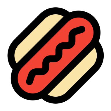 Ketçaplı lezzetli sosisli.