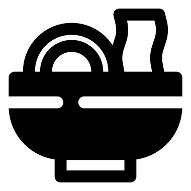 Kimchi ile servis edilen Ramen çorbası..