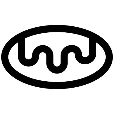 Doldurulmuş eclairs ana hatları vektör simgesi