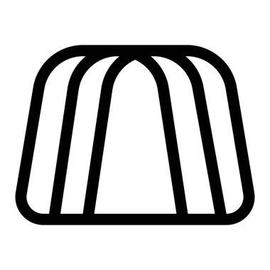 Tatlı babka ana hat vektör simgesi