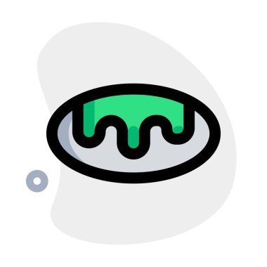 Doldurulmuş eclairs ana hatları vektör simgesi