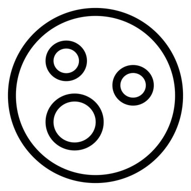 Lezzetli samur çerez ana hatları vektör çizimi