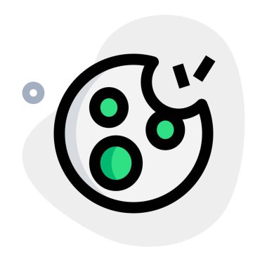 Isırılmış samur çizgisi vektör çizimi